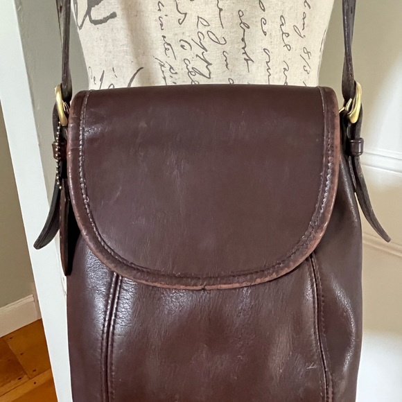 VINTAGE Coach Brown Leather Soho Small Satchel from 90s. - Picture 3 of 15
